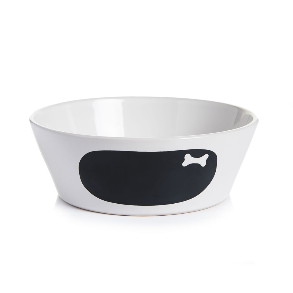 Wilko Small Chalkboard Dog Bowl Wilko