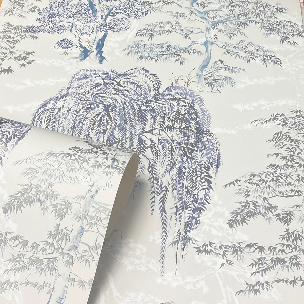 Arthouse Oriental Garden Soft Blue Wallpaper Image 2