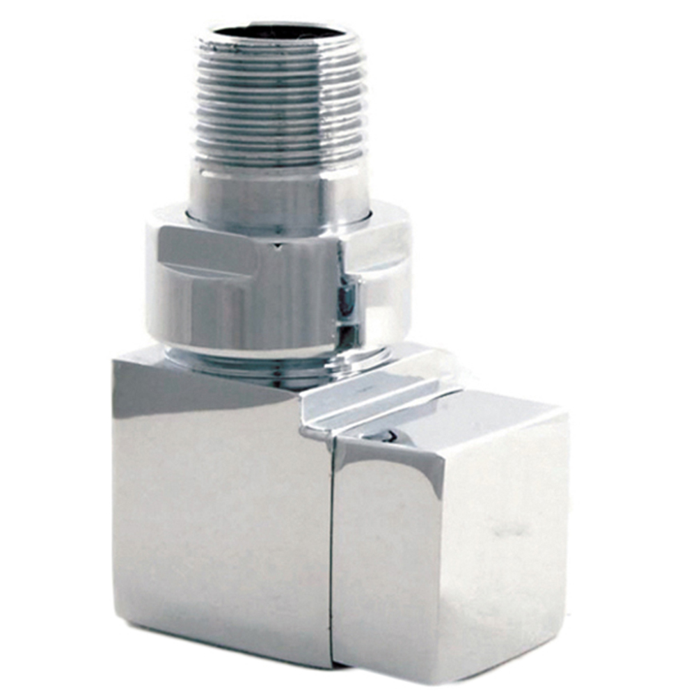 Towelrads Chrome Square Corner Valve and Lockshield 15mm x 1/2inch Image 2