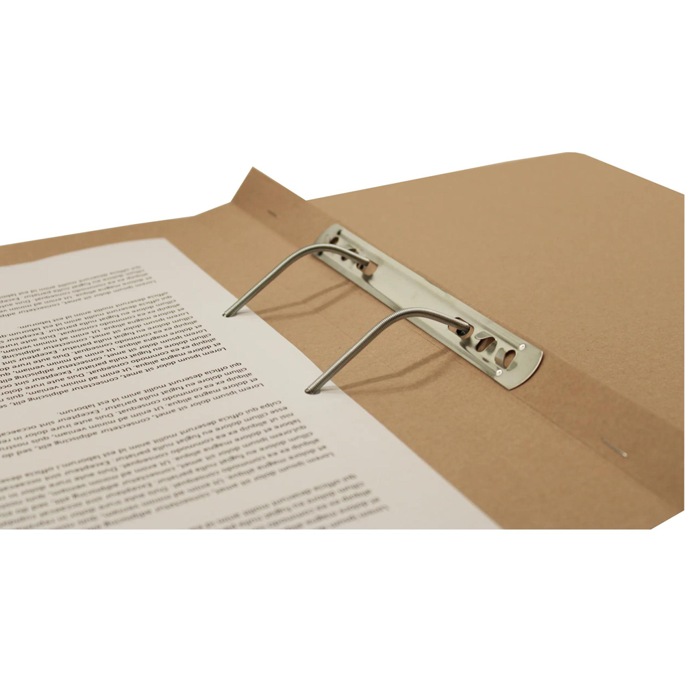 Exacompta 285gsm Buff Foolscap Spiral File 25 Pack Image 8