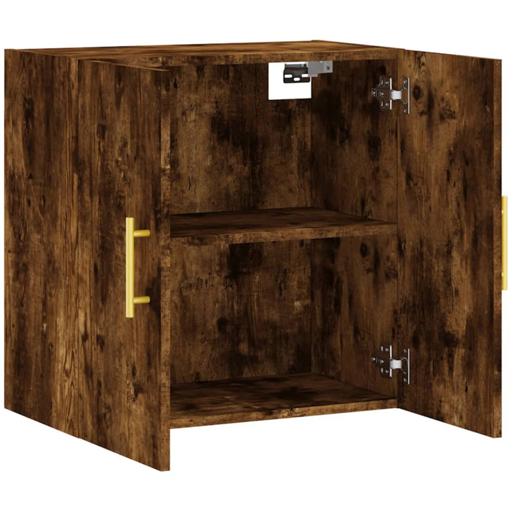 vidaXL 2 Door Smoked Oak Wall Cabinet Image 6