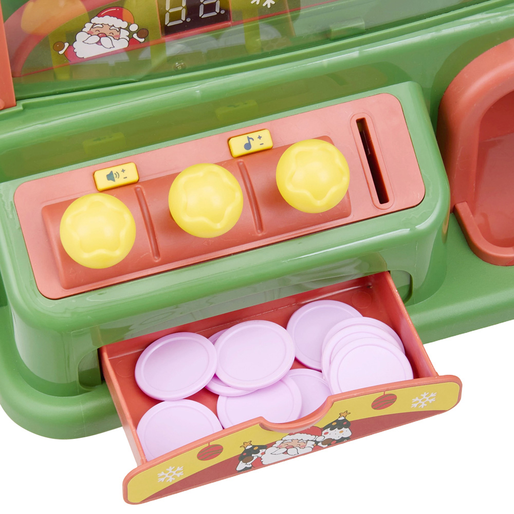 H&O Direct Kids Christmas Theme Claw Machine with Lights and Plush Toys Image 3
