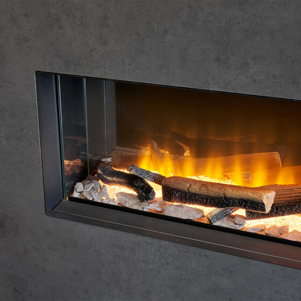 Acantha Bloc Pre-Built Slate Effect Fully Inset Media Wall Suite Image 5