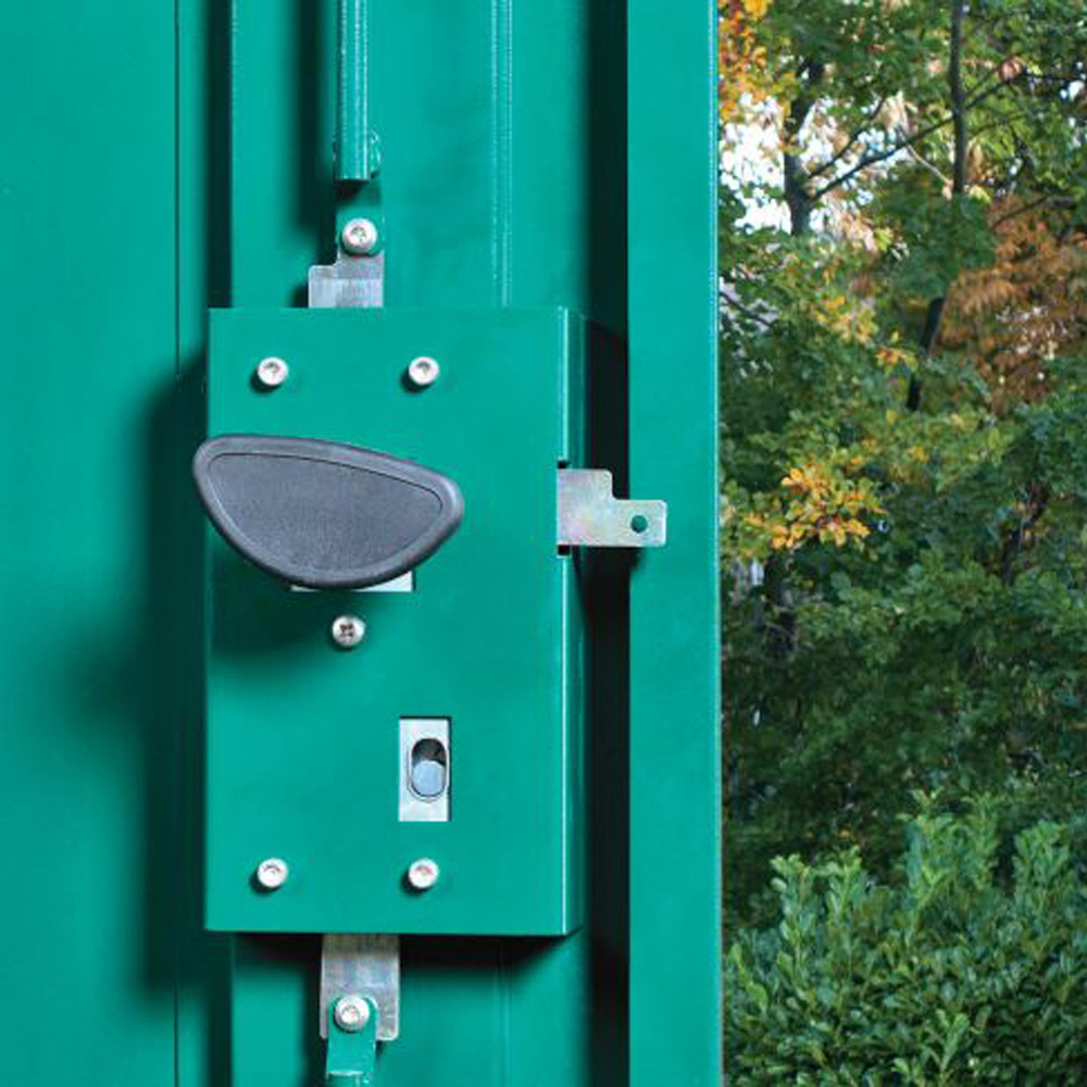 Asgard Centurion 5 x 7ft Double Door Green High Security Bike Shed Image 4