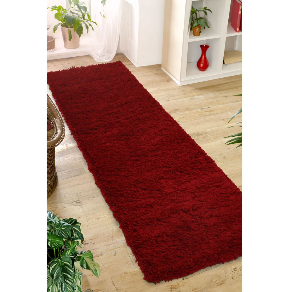 Homemaker Jazz Red Shaggy Runner 60 x 110cm Image 4