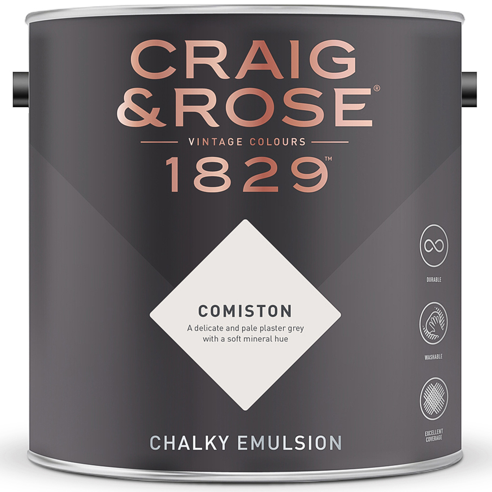 Craig & Rose 1829 Vintage Walls and Ceilings Comiston Chalky Matt Emulsion Paint 2.5L Image 2
