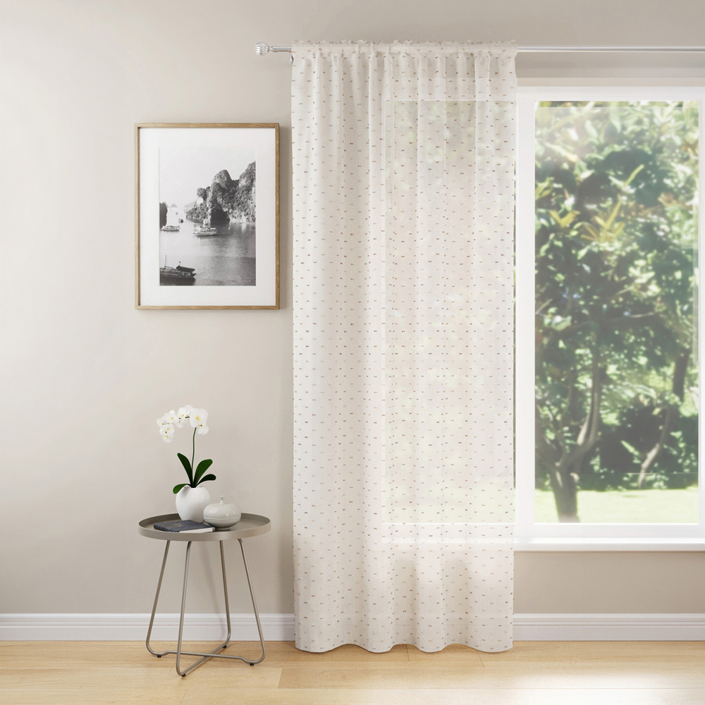 Hanoi Panel Curtain Natural 229cm Image 1