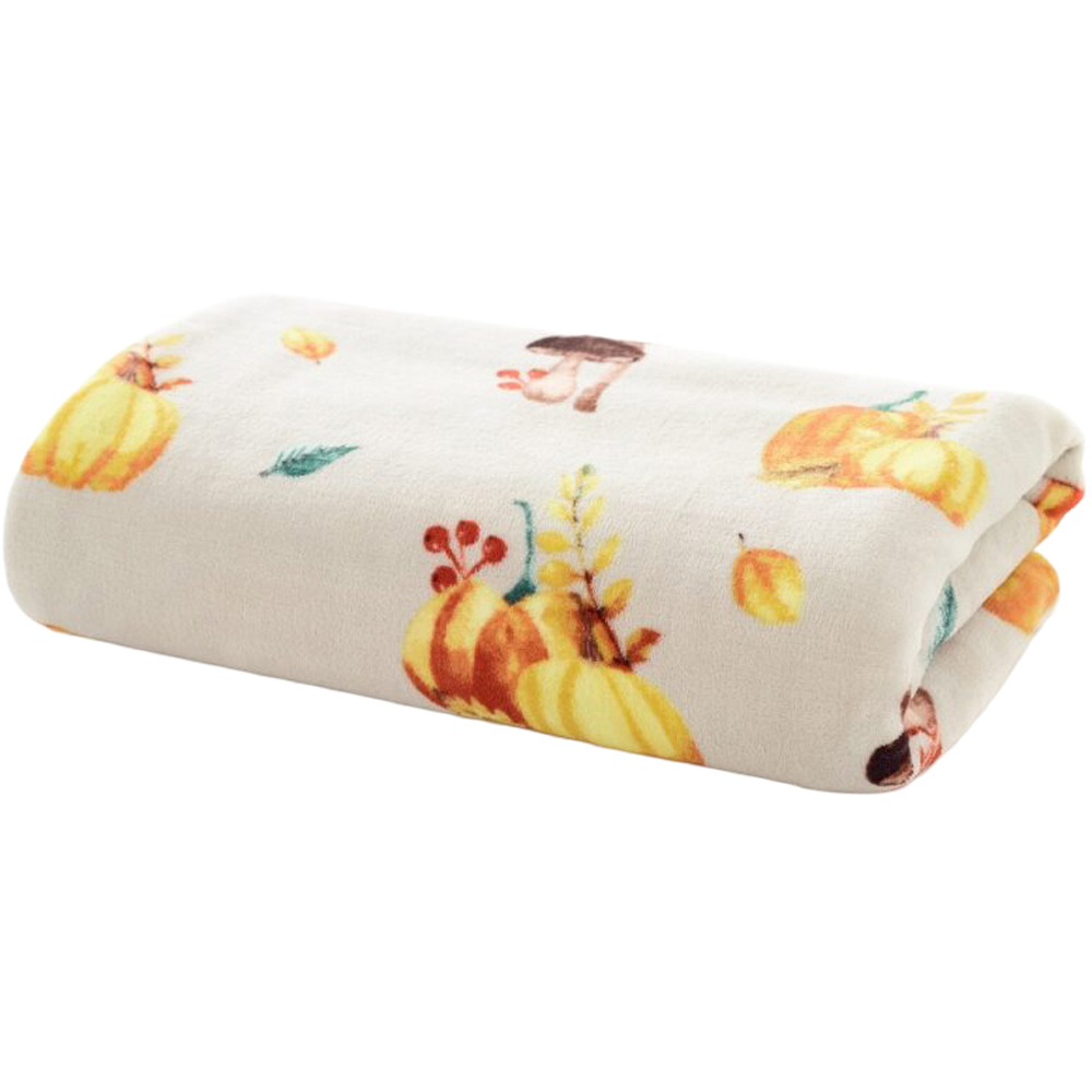 Deyongs Natural Pumpkin Party Throw 140 x 180cm Image 1