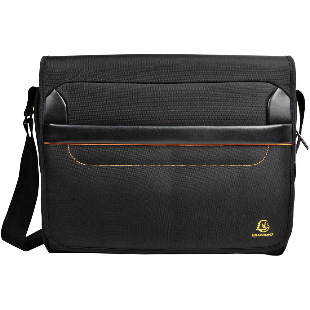 Exacompta Exactive 14 inch Black Lightweight Padded Laptop Messenger Bag Image 1