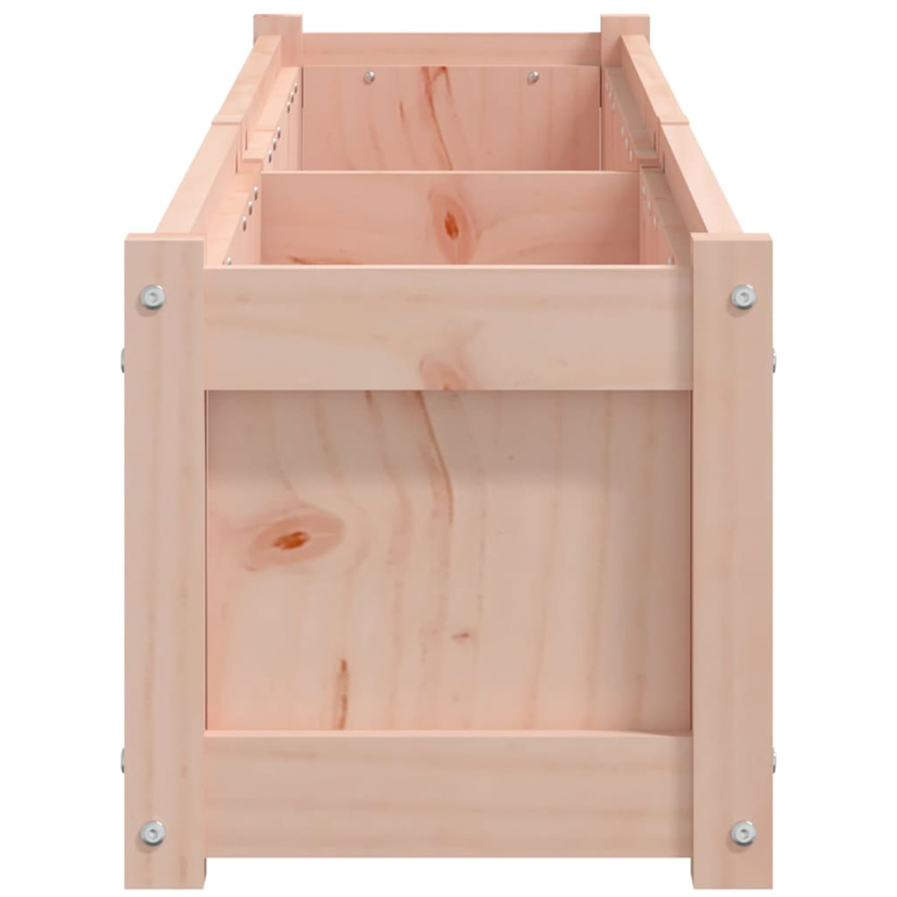 vidaXL Natural Solid Douglas Fir Wood Garden Planter 180 x 31 x 31cm Image 5
