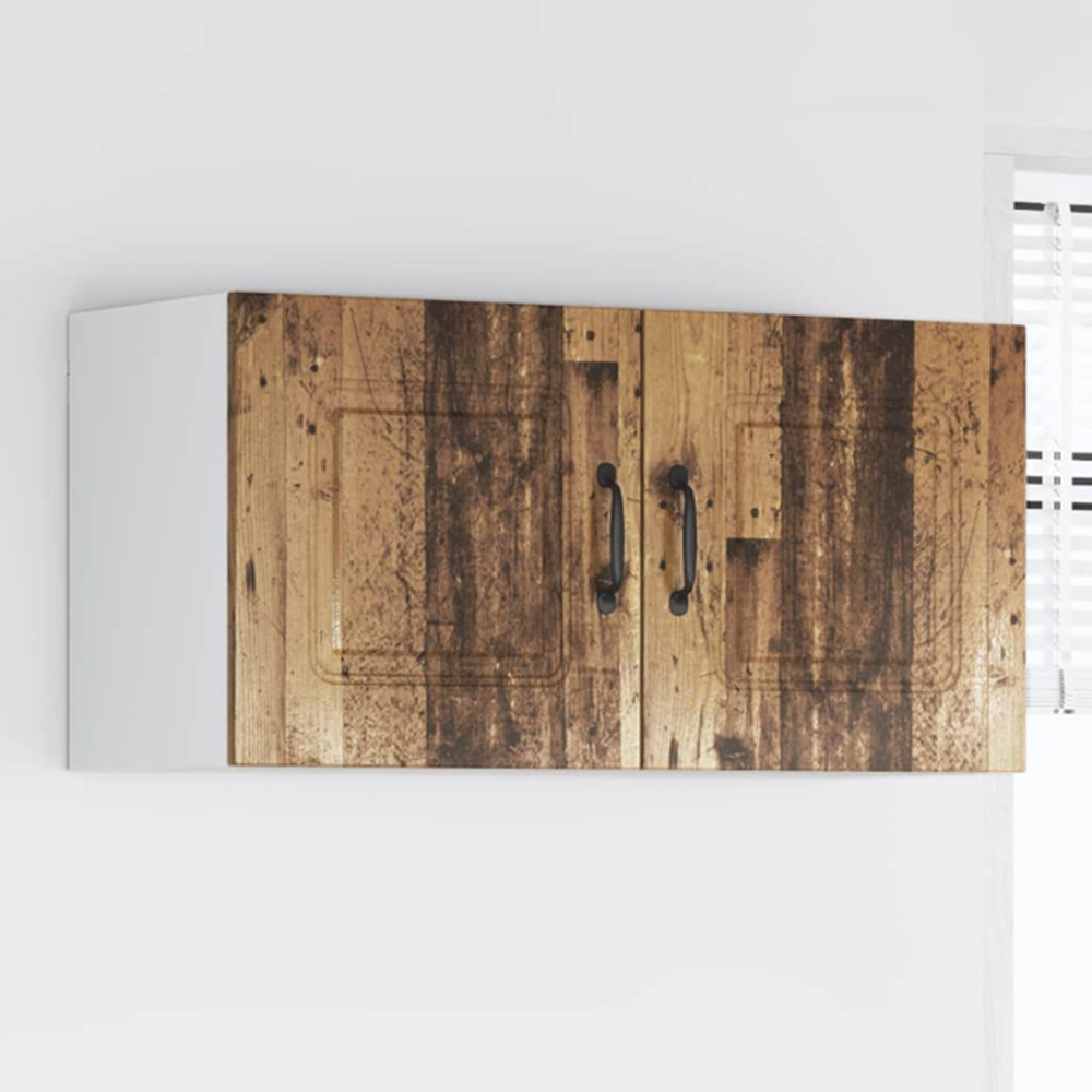 vidaXL Kalmar 2 Door Old Wood Wall Kitchen Cabinet Image 1