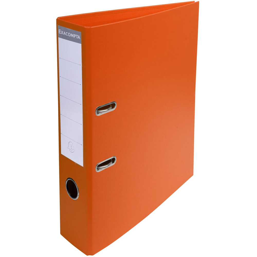 Exacompta PremTouch A4 Orange PVC Level Arch File 10 Pack Image 2