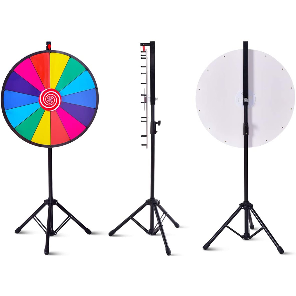 Costway 24 inch Colour Spinning Tabletop Prize Wheel Image 3