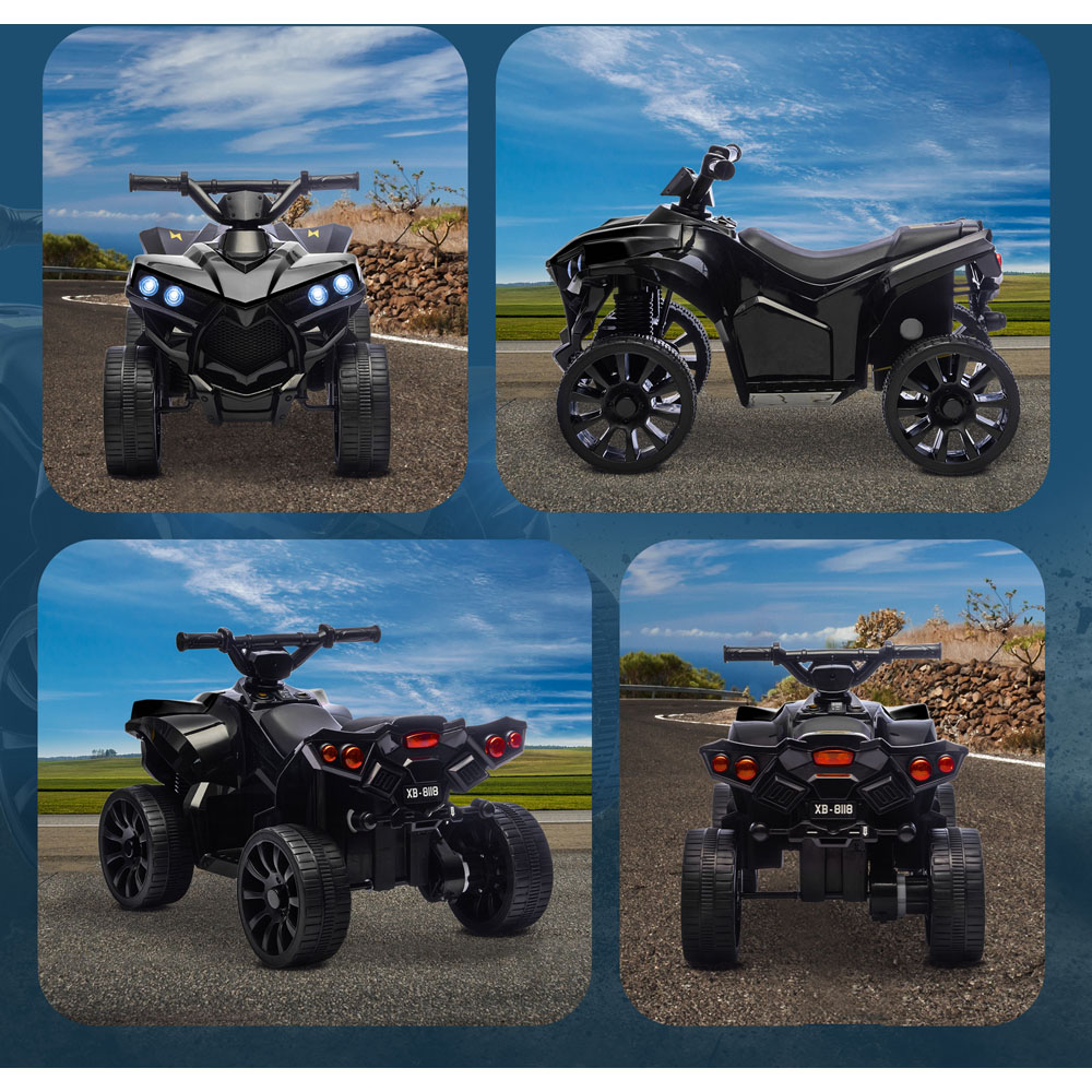 Tommy Toys AIYAPLAY Kids Black Ride On ATV Quad Bike 6V Image 7
