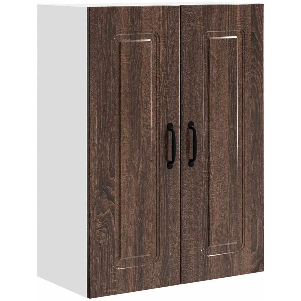 vidaXL Kalmar 2 Door Brown Oak Wall Kitchen Cabinet Image 2