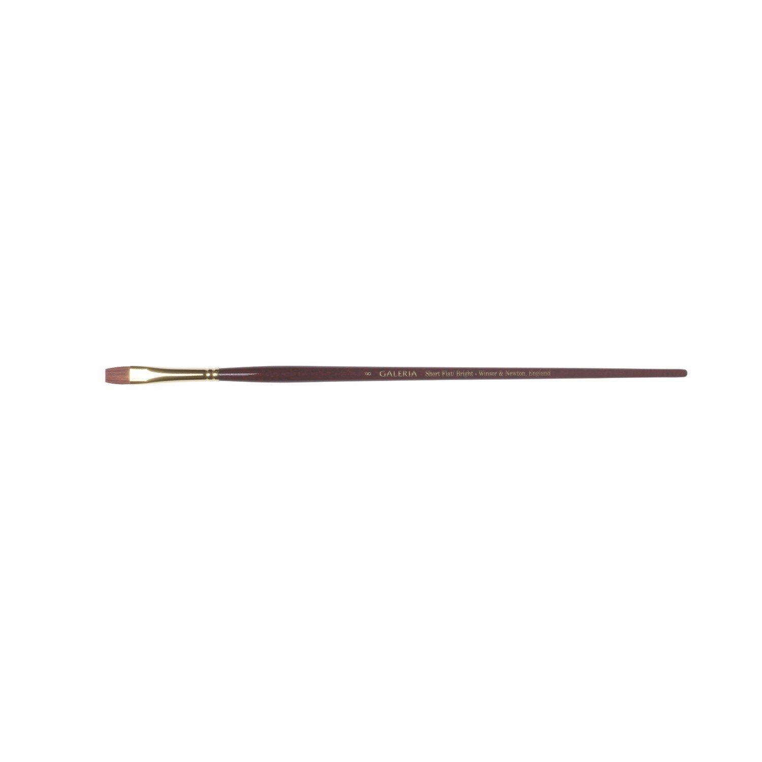 Winsor and Newton Galeria Flat Short Handle Brush No. 8 Image 3