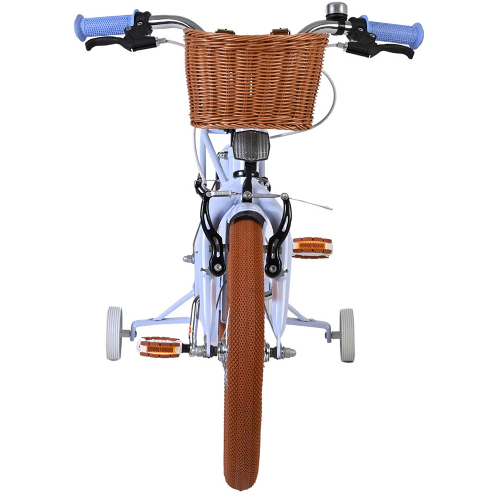 Volare Ashley Kids 16 inch Pink Pastel Bike with Stabilisers Rack and Basket Image 3