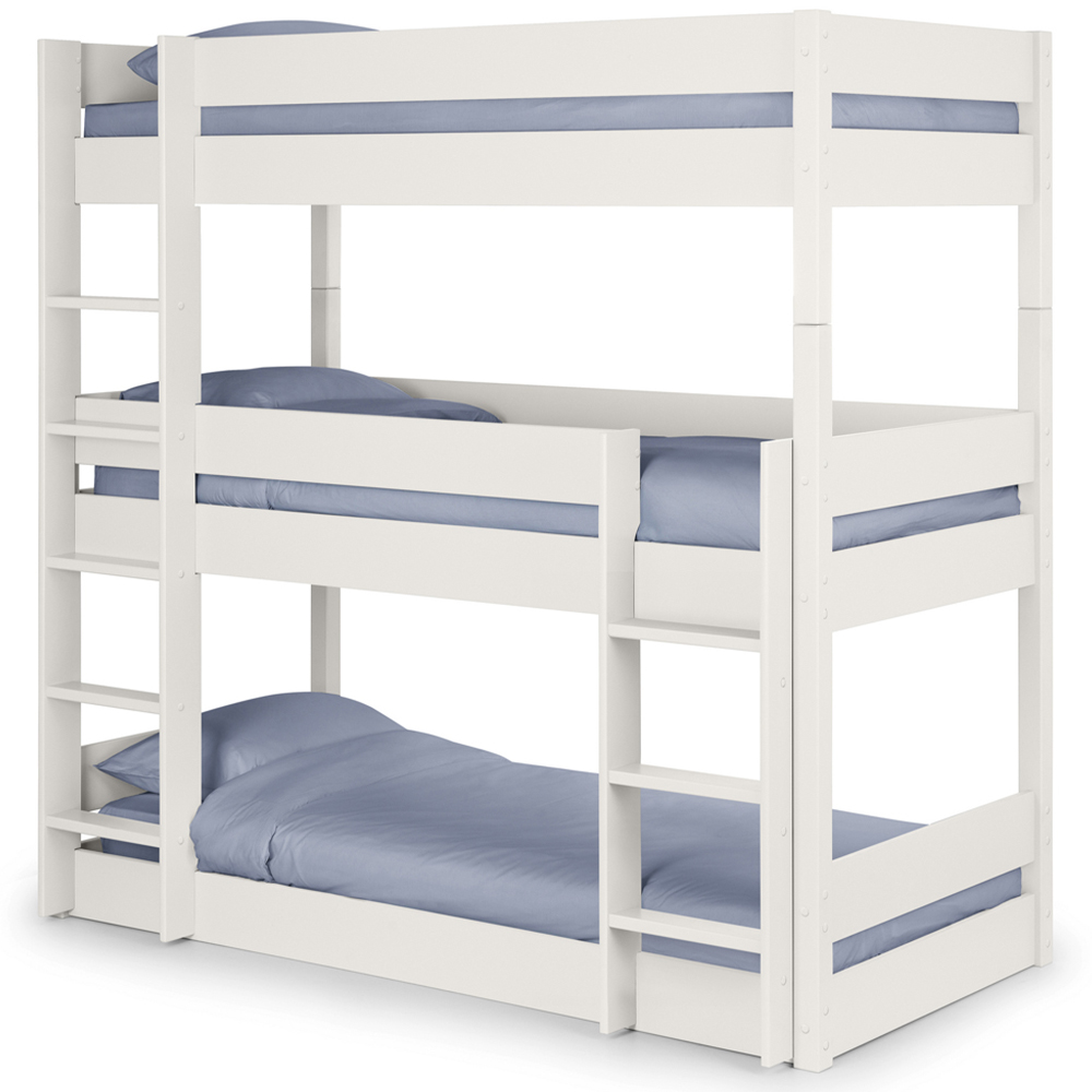 Julian Bowen Trio Surf White Triple Sleeper Bunk Bed Image 2