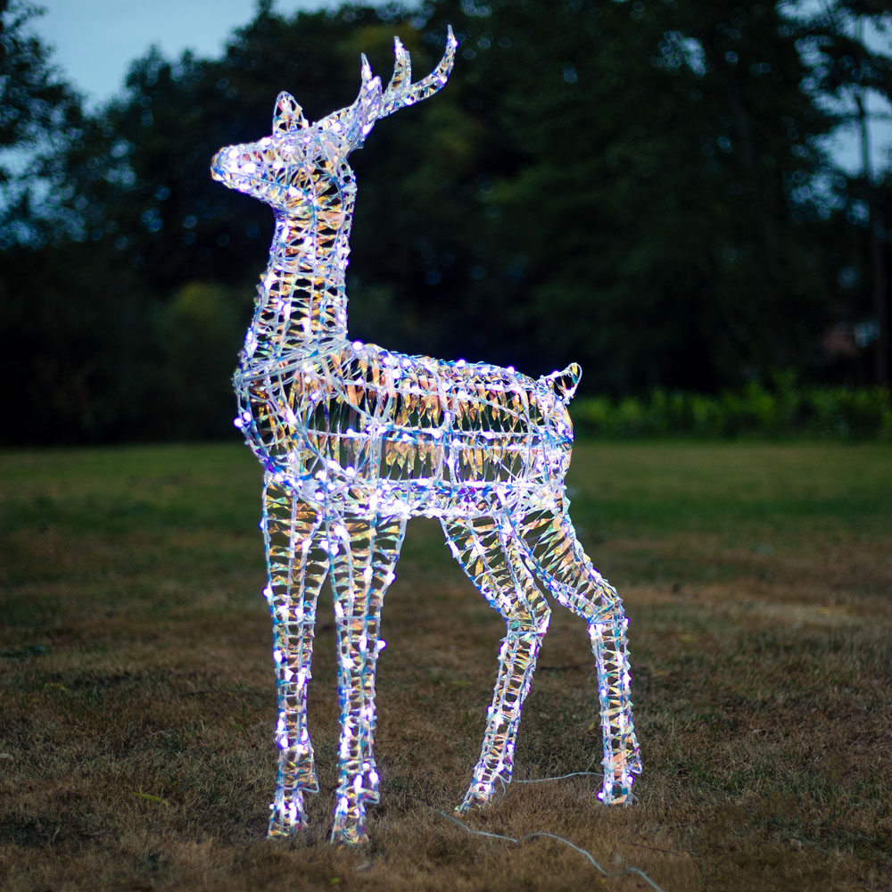 The Christmas Centre 230 LED Laser Light-Up Stag Reindeer 4ft Image 2