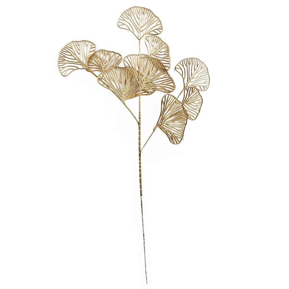 Leaf Golden Leaves Artificial Stem 65cm 6 Pack Image 3