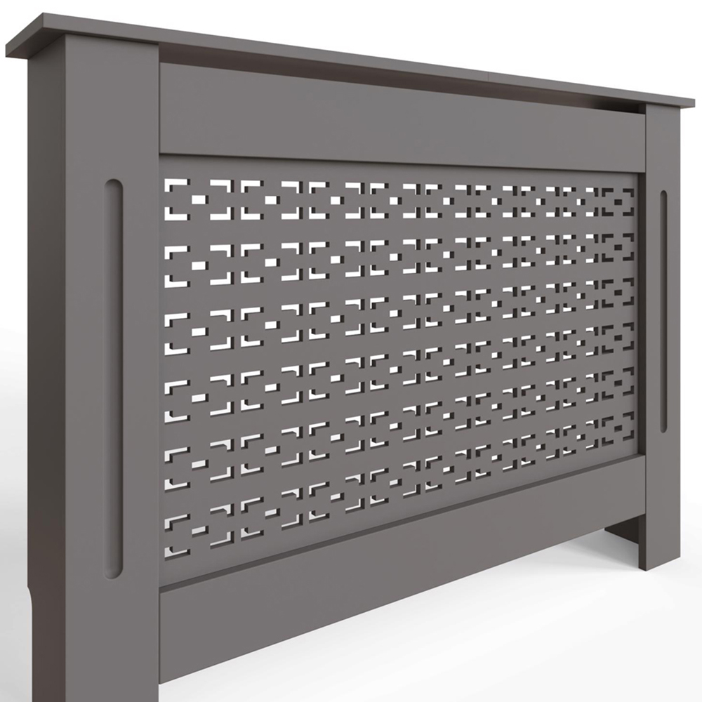 FWStyle Grey Geometric Pattern MDF Radiator Cover Medium Image 4