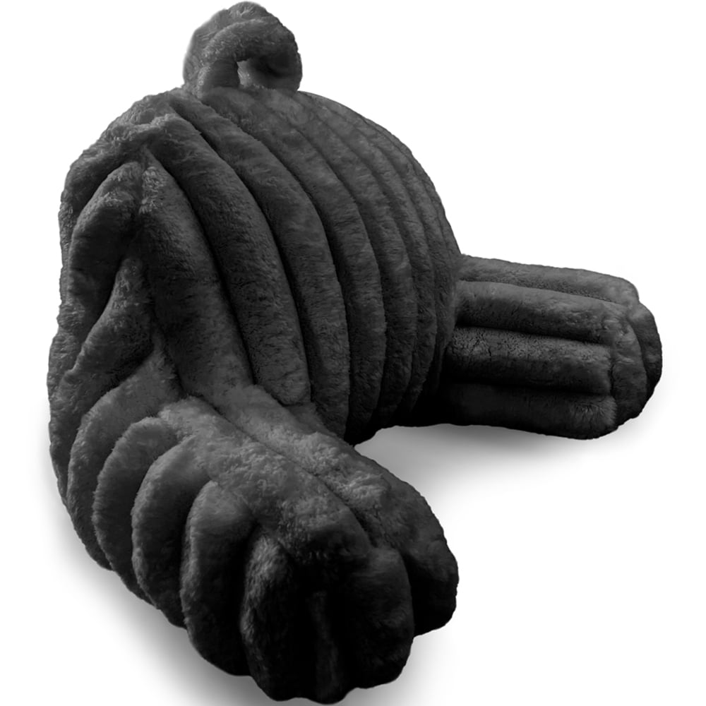 Velosso Black Jumbo Cord Back Pillow 65 x 55cm Image 3