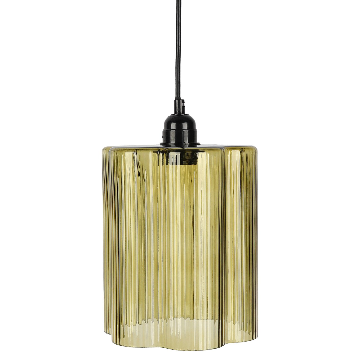 Eylin Glass Pendant Olive Image 1