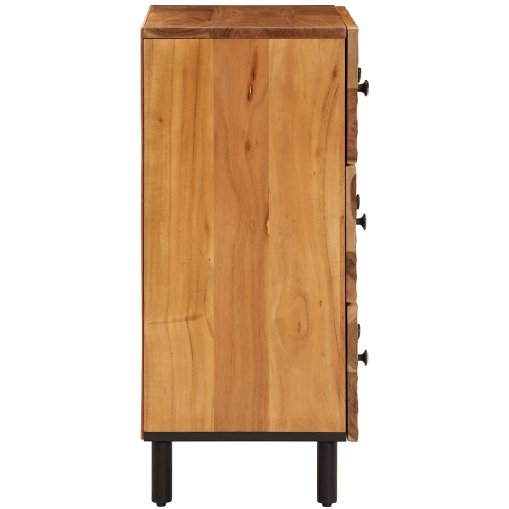 vidaXL Set of 2 Solid Wood Acacia Side Cabinet Image 3