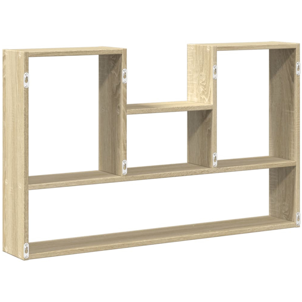 vidaXL 5 Shelf Sonoma Oak Floating Wall Shelf Image 5