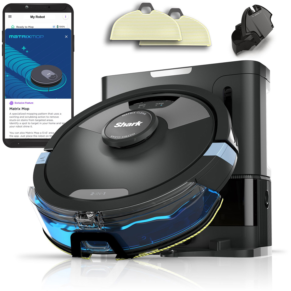 Shark Matrix Plus RV2620WAUK 2-in-1 Self Empty Robot Vacuum Cleaner and Mop Image 6
