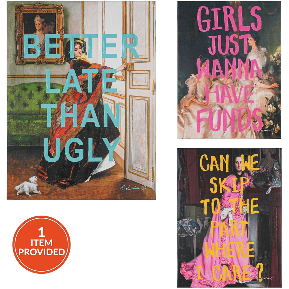 Maximalist Vintage Drama Quotes Canvas Image 1