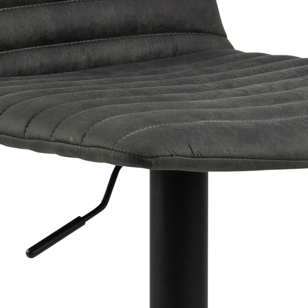 Florence Kimmy Grey Fabric Bar Stool Set of 2 Image 6