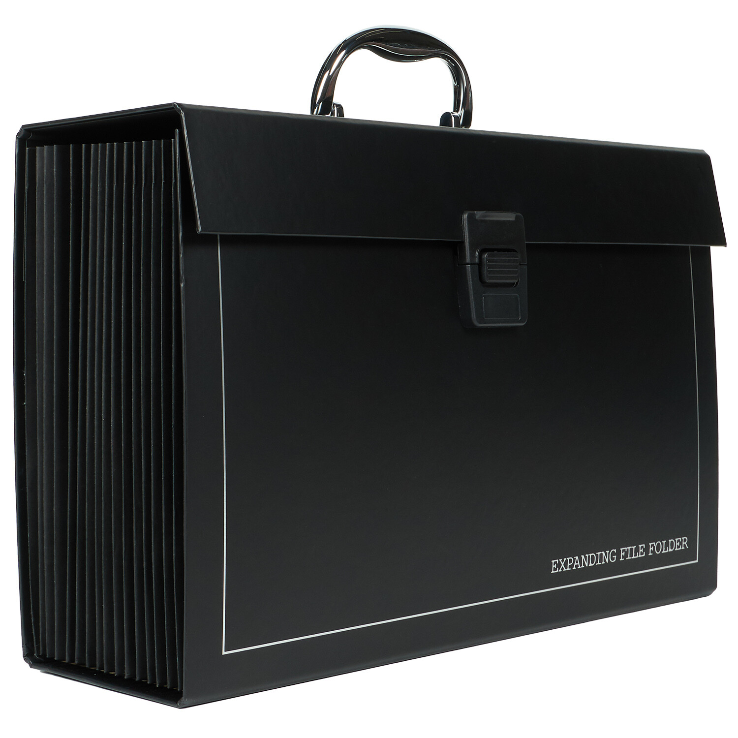 File Storage Folder - Black and Silver Image 1