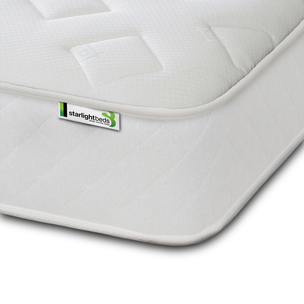Starlight Beds Jump n Tac Small Single White Memory Foam with Spring Mattress Image 3