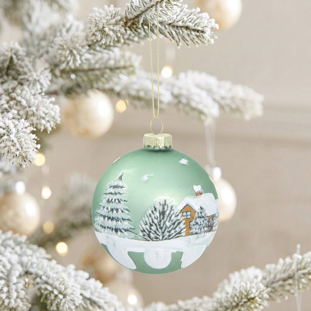 Scandi Winter Scene Bauble Image 2