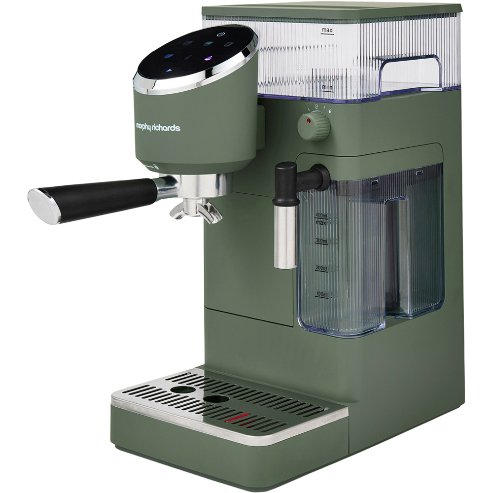 Morphy Richards Misto Steam and Sip 172052 Olivine One Touch 1L Automatic Coffee Machine Image 1
