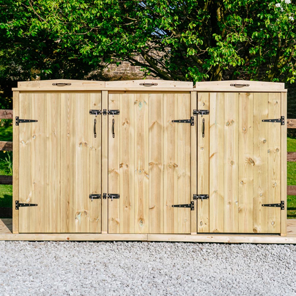 The Garden Village Chatburn 6 Recycle Box Storage Shed Image 2