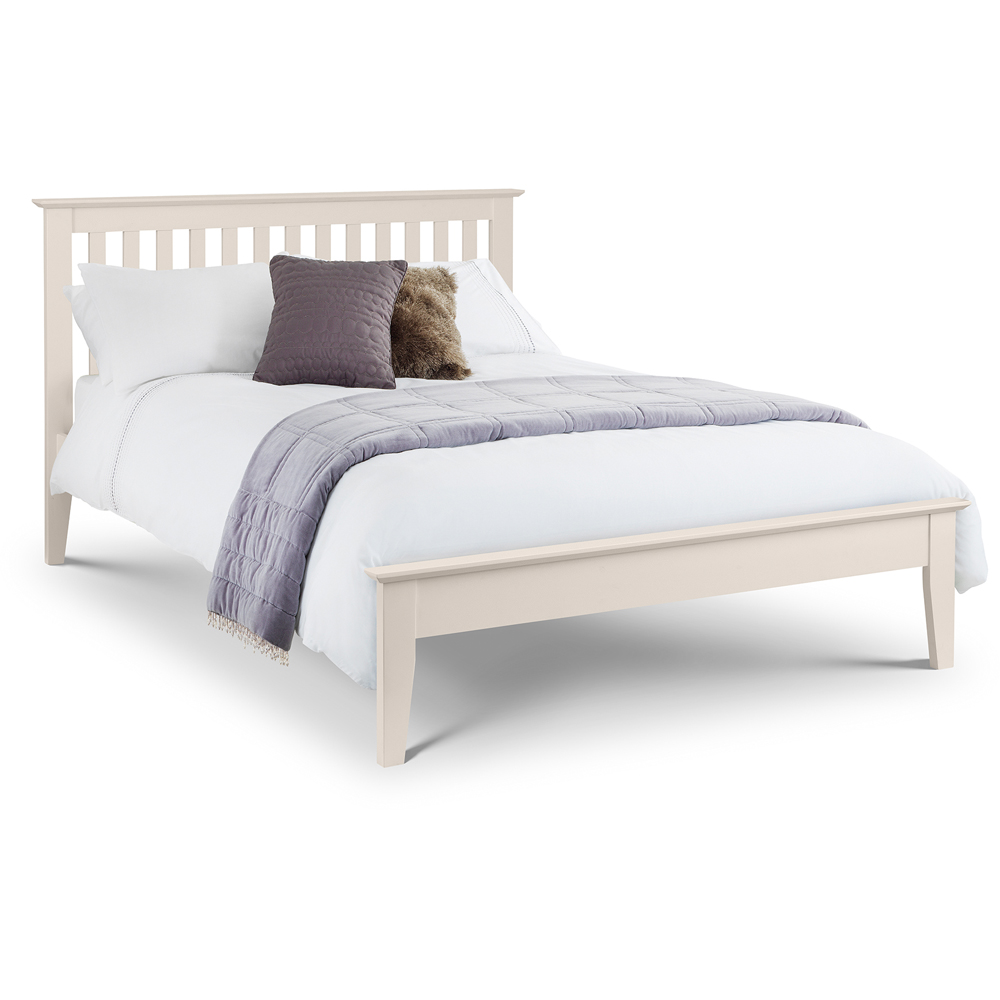 Julian Bowen Salerno King Ivory Shaker Bed Image 2