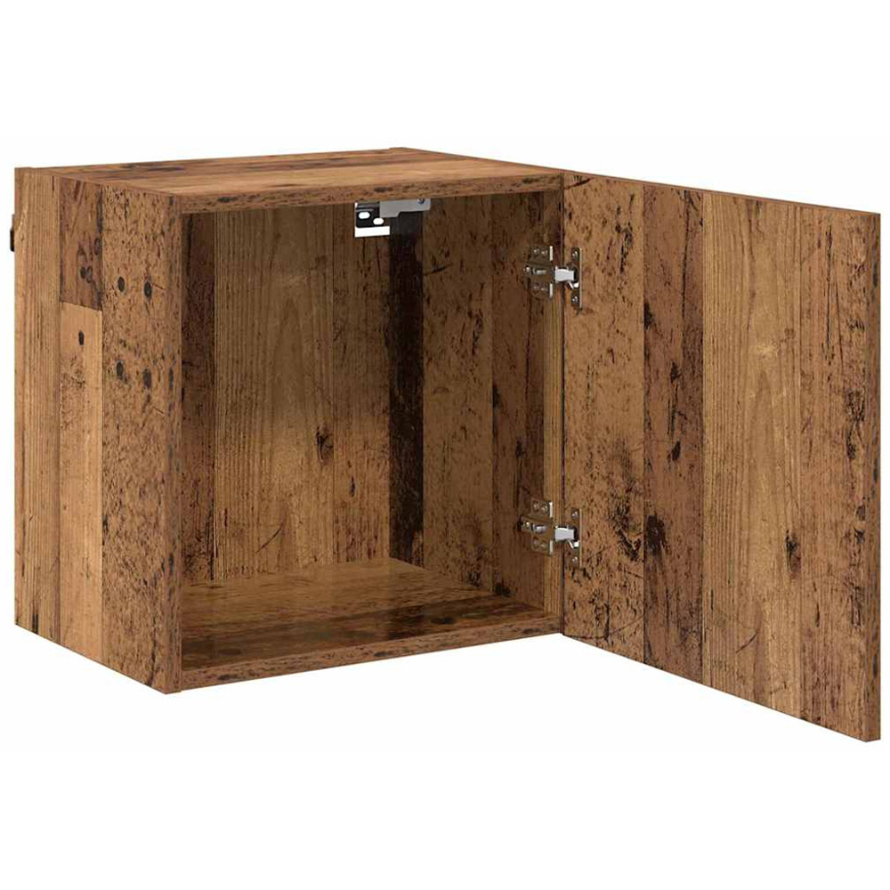 vidaXL Single Door Old Wood Wall Mounted Square TV Cabinet Image 5