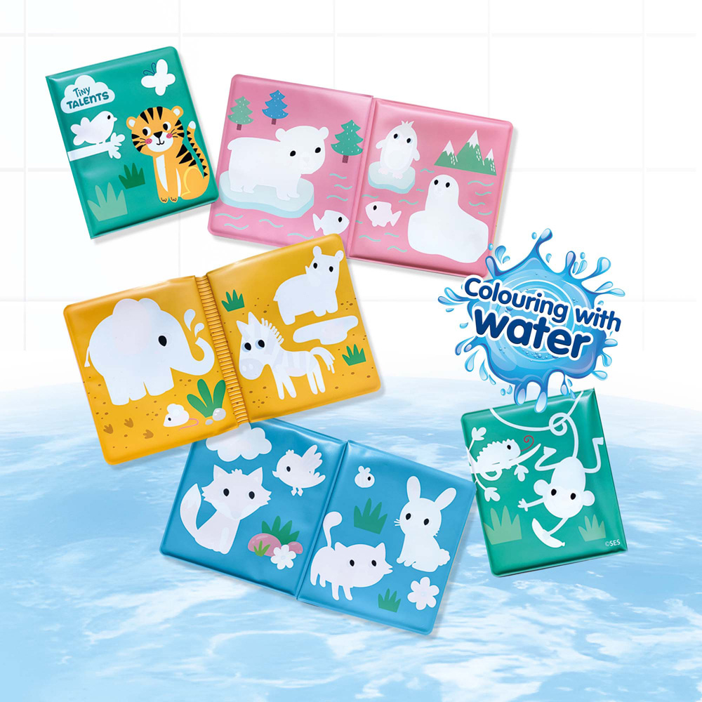 SES Creative Tiny Talents Animal Bath Colouring Book Image 4