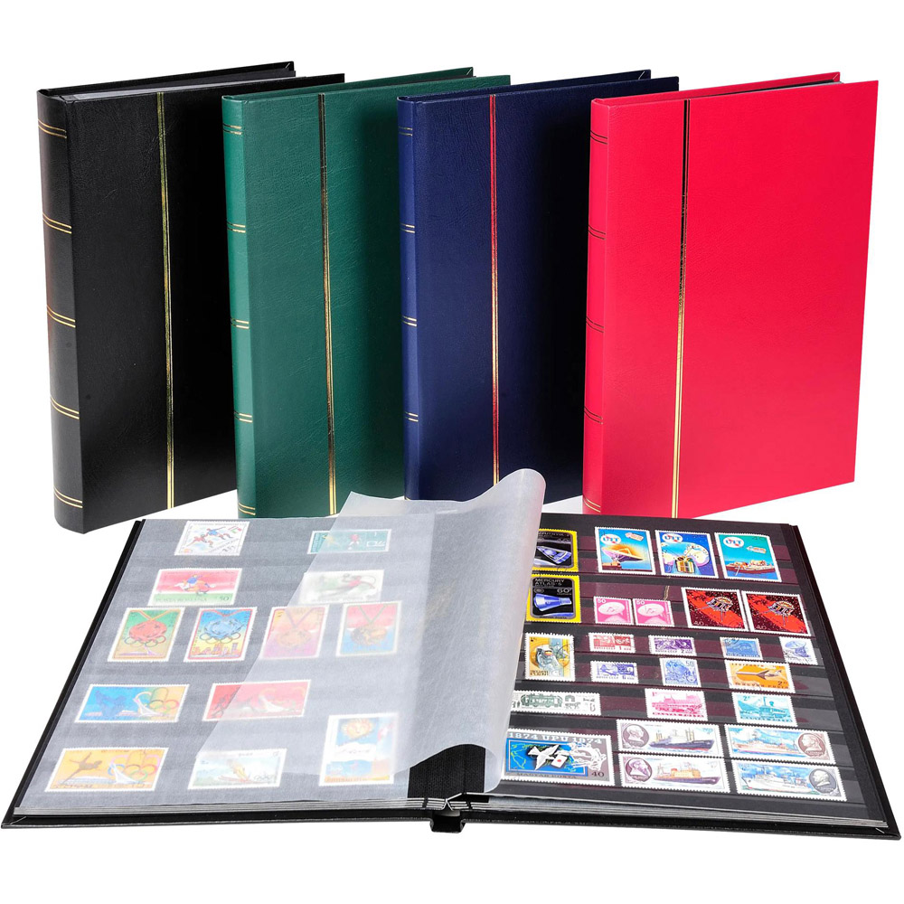 Exacompta Black Stamp Album with Faux Leather Cover 16 Pages Image 8