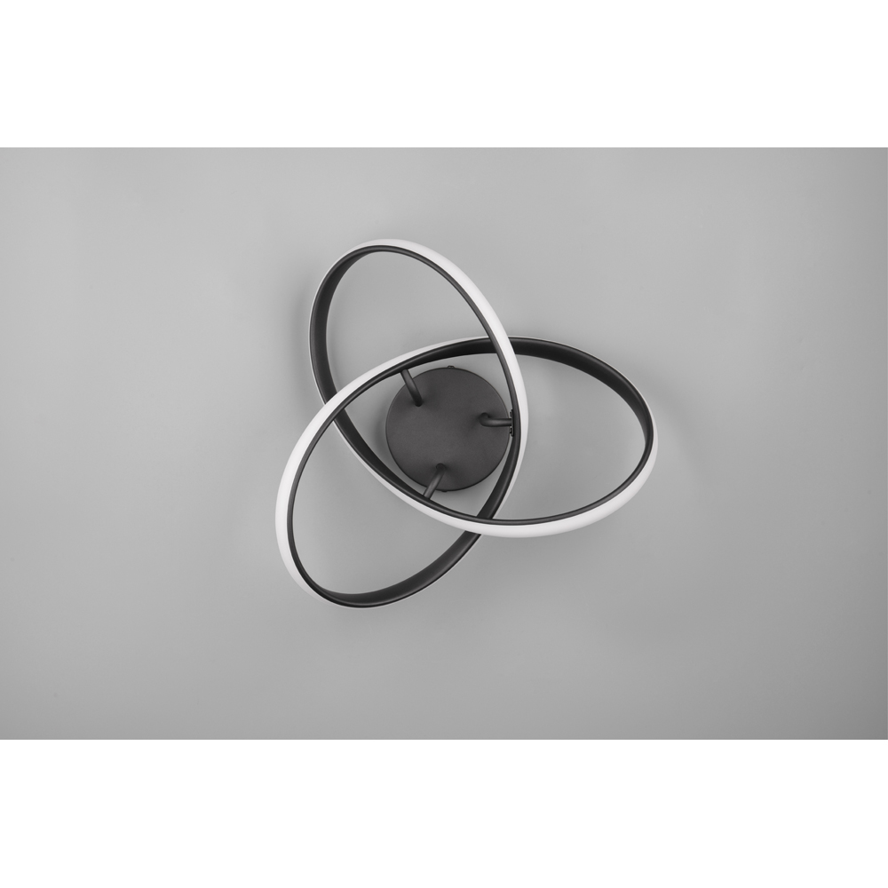 TRIO Meo Matt Black LED Ceiling Light Image 5