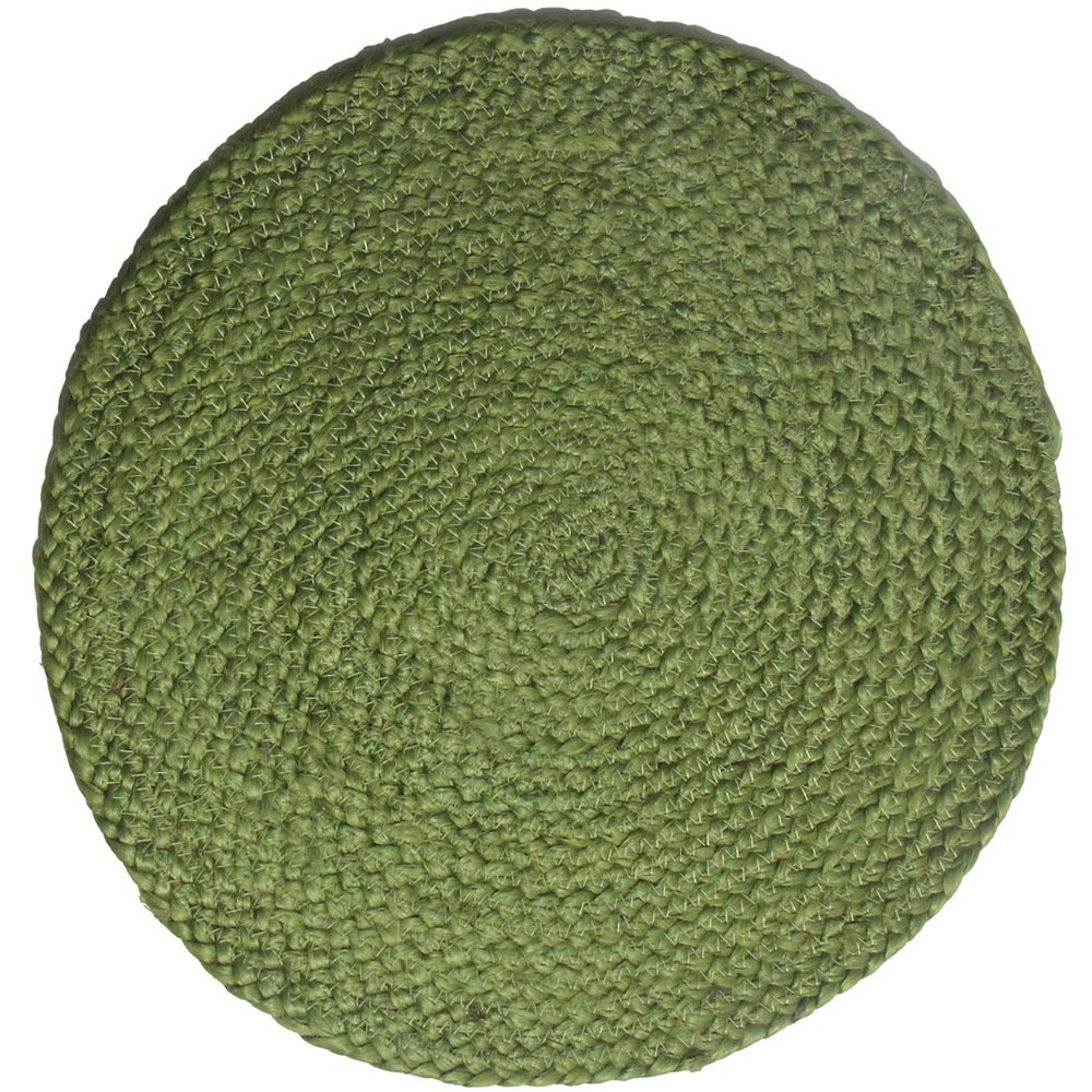 Ure Olive Green Jute Placemat Set of 2 Image 4