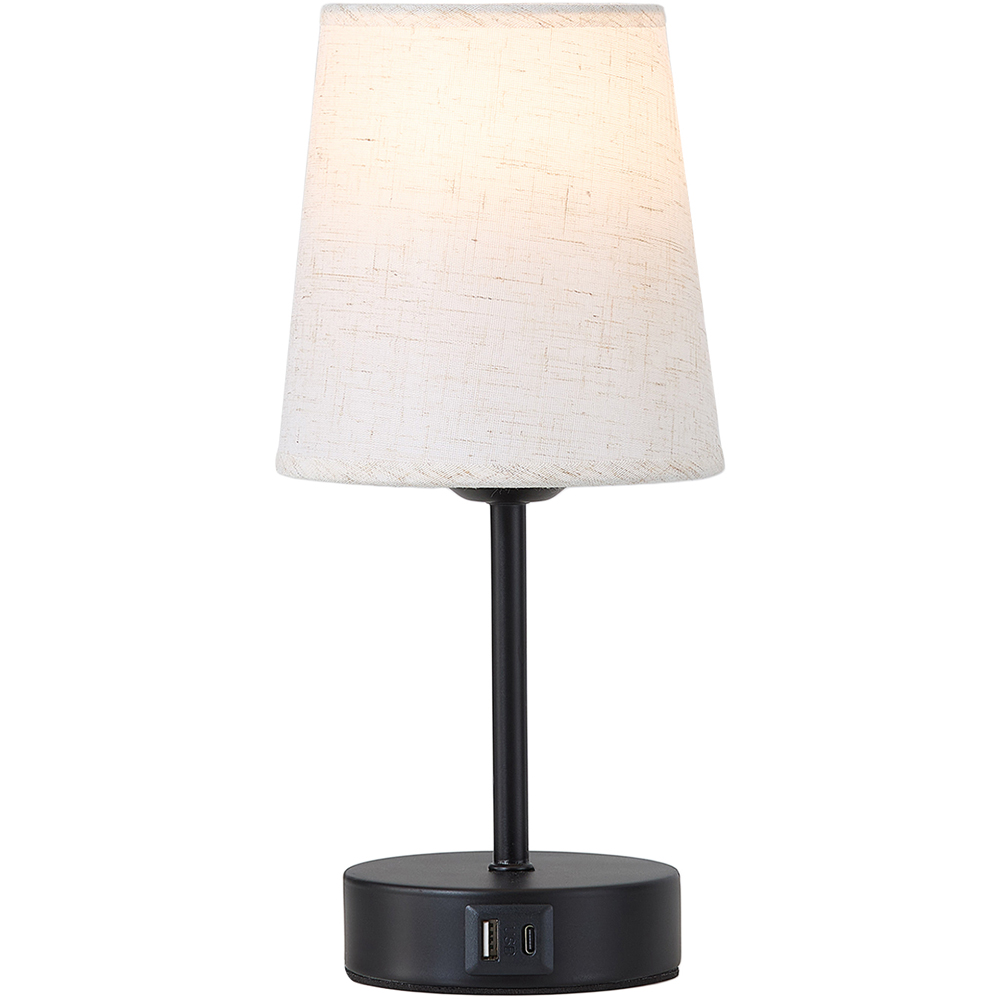 Living and Home RGB Black Frustum E27 Table Lamp with Remote Image 3