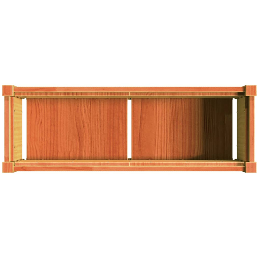 vidaXL Wax Brown Solid Pine Wood Garden Planter 31 x 90 x 31cm Image 7