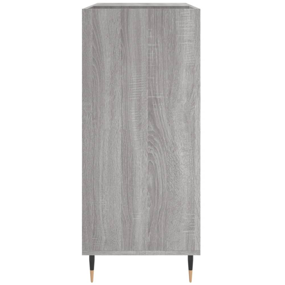 vidaXL 3 Shelf Sonoma Grey Record Cabinet Image 5