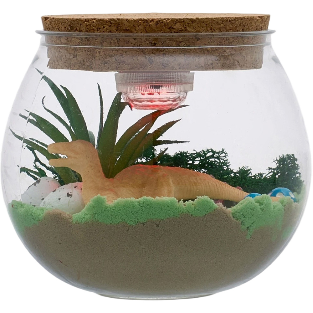 H&O Direct Kids DIY Dinosaur LED Terrarium Kit with Remote Image 2