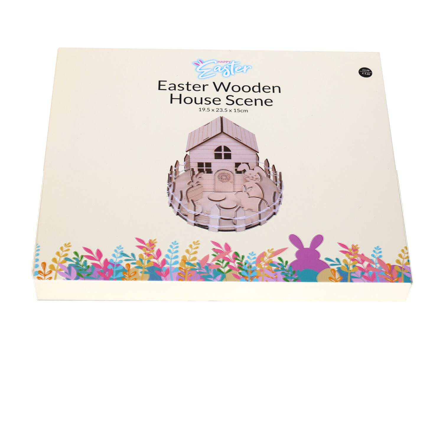 Easter Wooden House Scene - Natural Wood Image 4