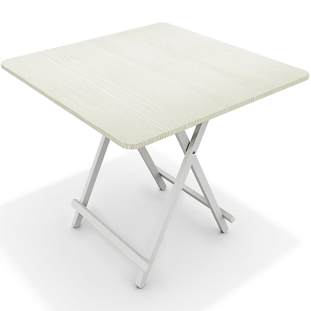 Living and Home White Foldable Dining Table Image 2