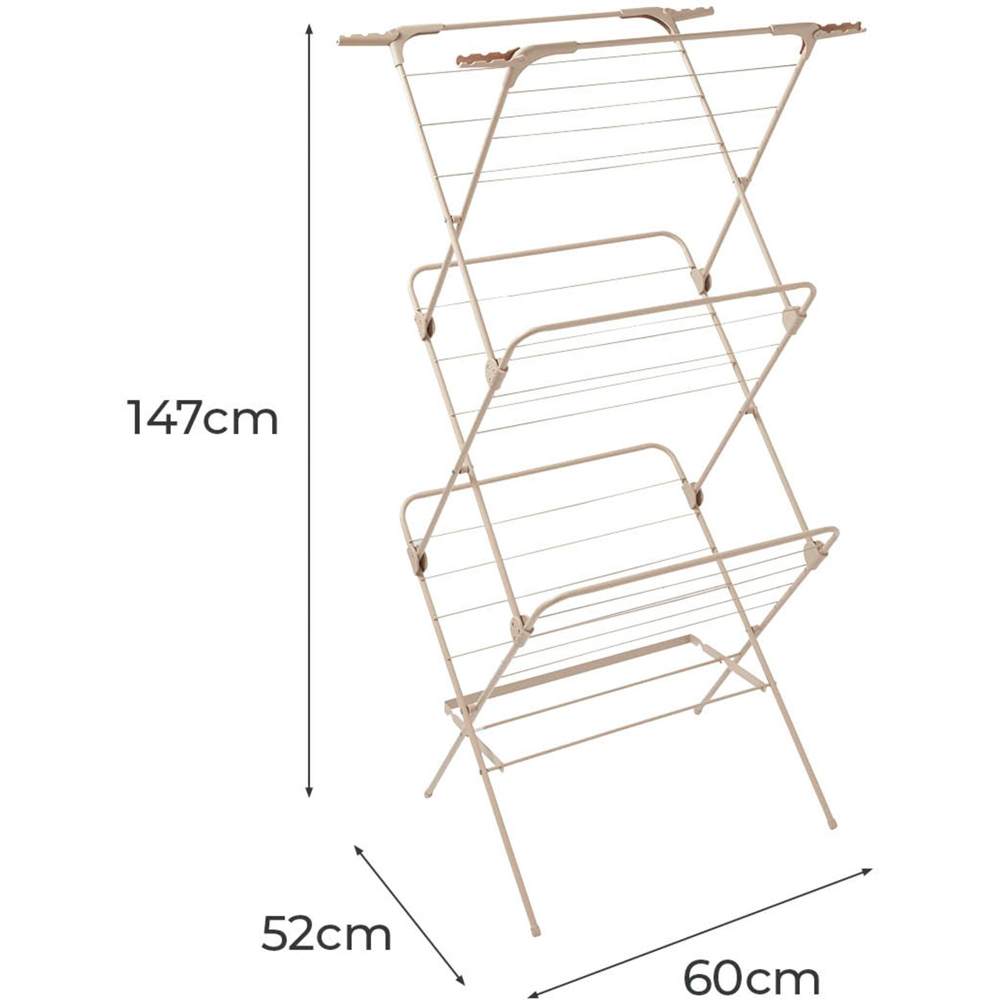 Tower Latte 3-Tier Concertina Airer Image 9